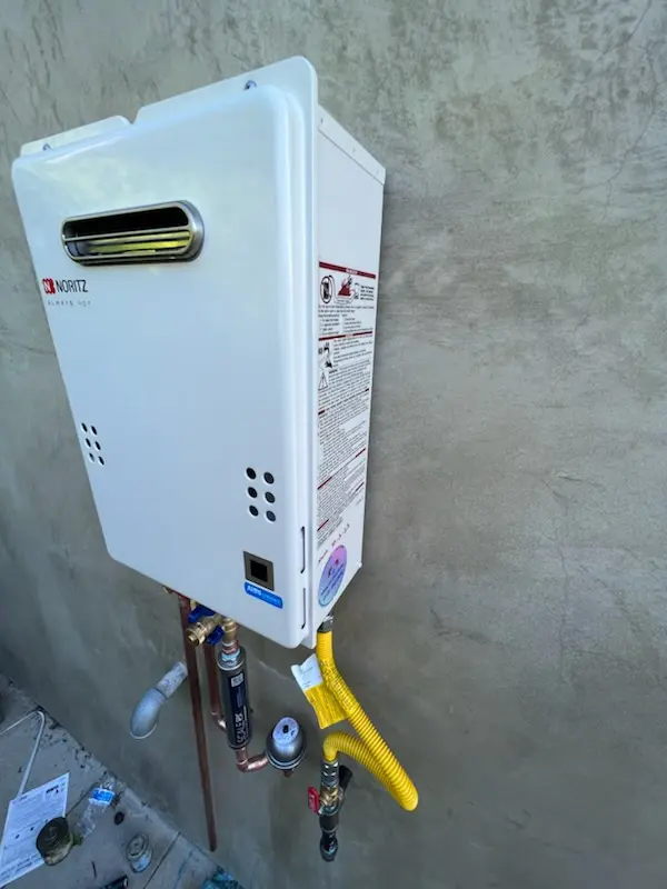 Tankless water heater installation for Sophia homes